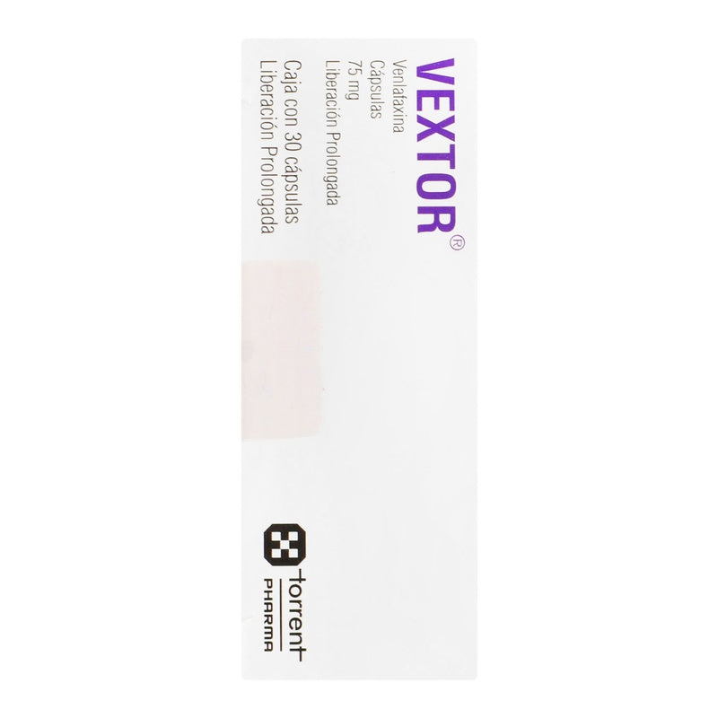 Vextor 75 Mg Con 30 Capsulas Liberacion Prolongada 8902220114968  perfil 5