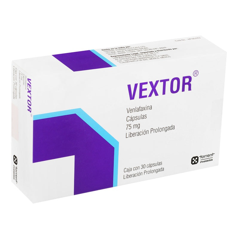 Vextor 75 Mg Con 30 Capsulas Liberacion Prolongada 8902220114968  perfil 7