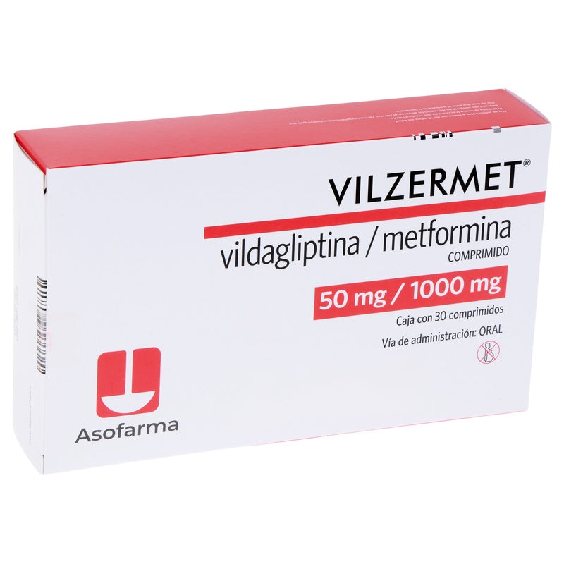 Vilzermet 50/1000 Mg Con 30 Comprimidos 7730766001067 