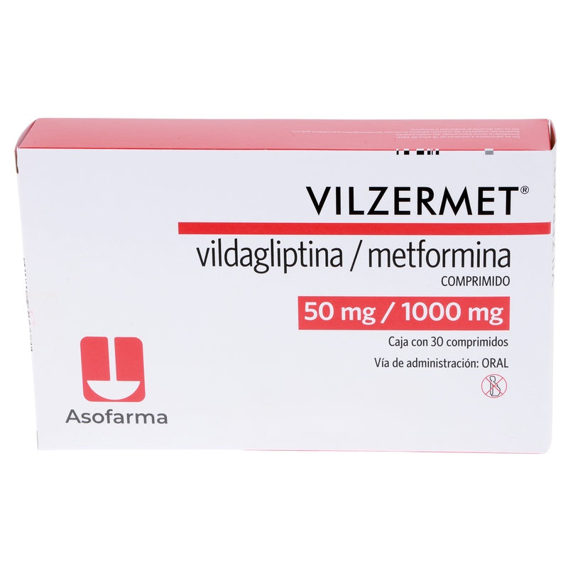 Vilzermet 50/1000 Mg Con 30 Comprimidos 7730766001067  perfil 8