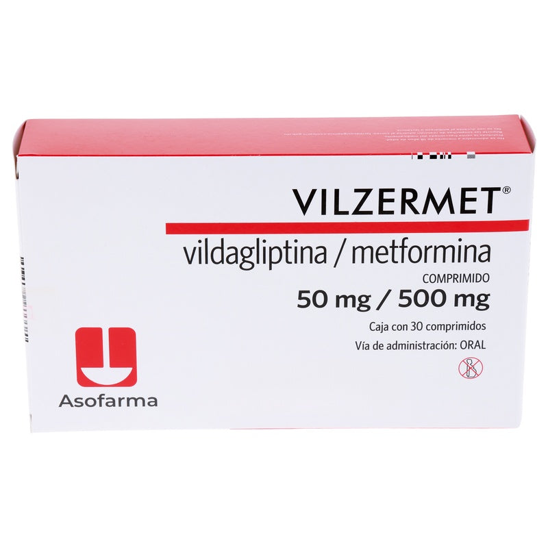 Vilzermet 50/500 Mg Con 30 Comprimidos 7730766001043  perfil 4