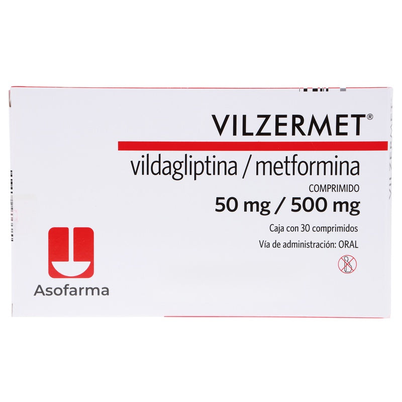 Vilzermet 50/500 Mg Con 30 Comprimidos 7730766001043  perfil 5