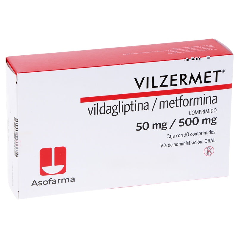 Vilzermet 50/500 Mg Con 30 Comprimidos 7730766001043  perfil 8
