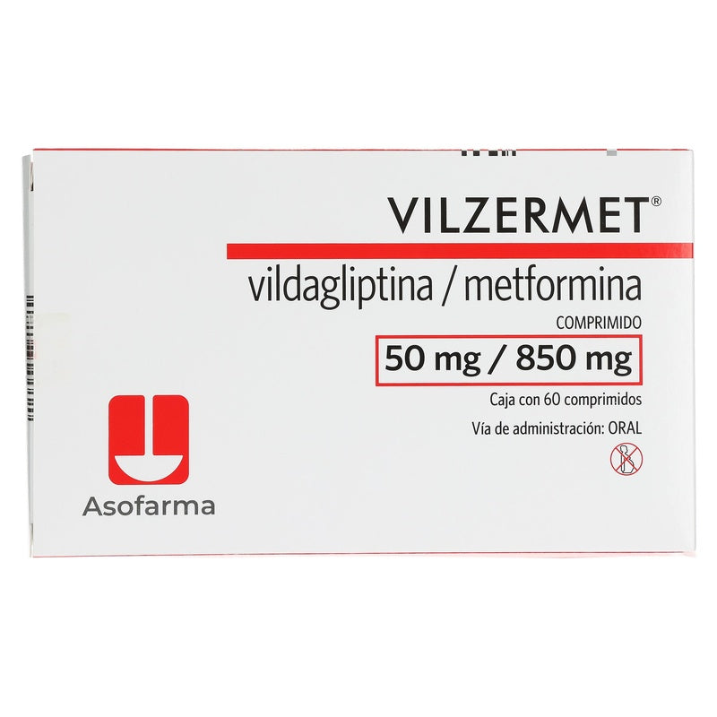 Vilzermet 50/850 Mg Con 60 Comprimidos 7730766001081 