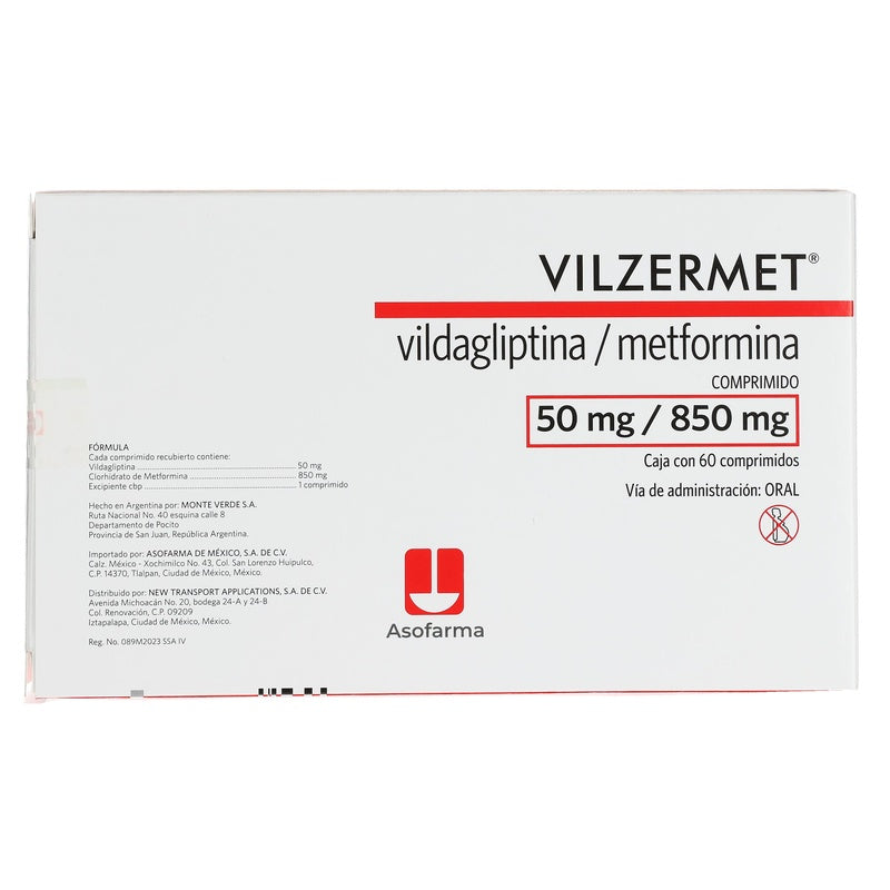 Vilzermet 50/850 Mg Con 60 Comprimidos 7730766001081  perfil 5