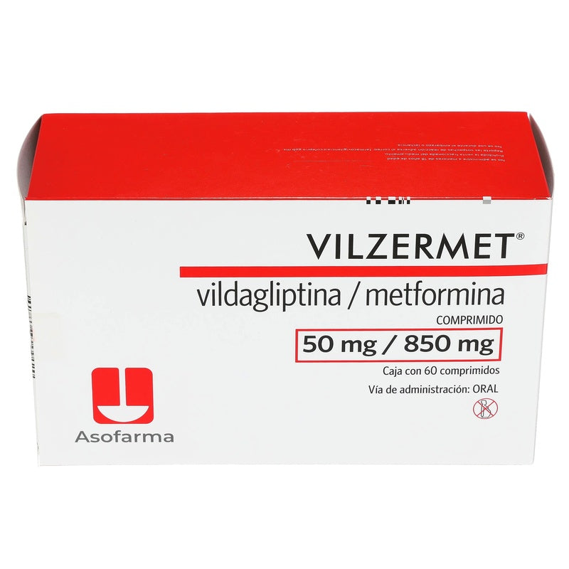 Vilzermet 50/850 Mg Con 60 Comprimidos 7730766001081  perfil 7