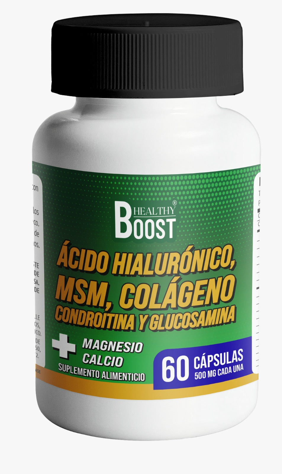 Acido Hialuronico+Colageno+Condroitina Y Glucosamina Con 60 Capsulas Healthy Boost