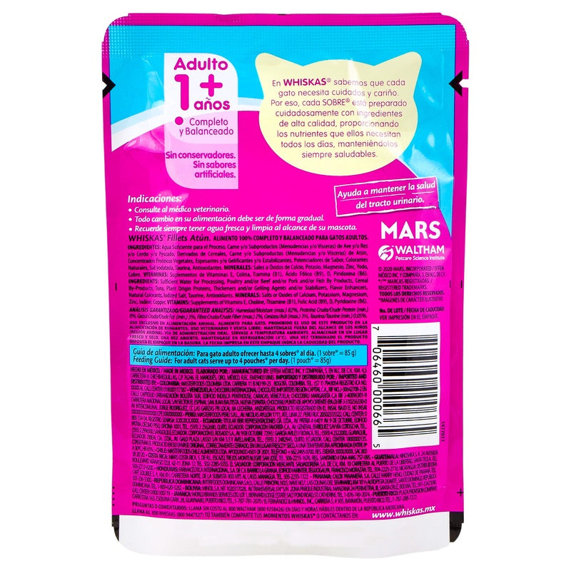 Whiskas Adulto Pouch Atun 24/85 G 706460000665  perfil 4