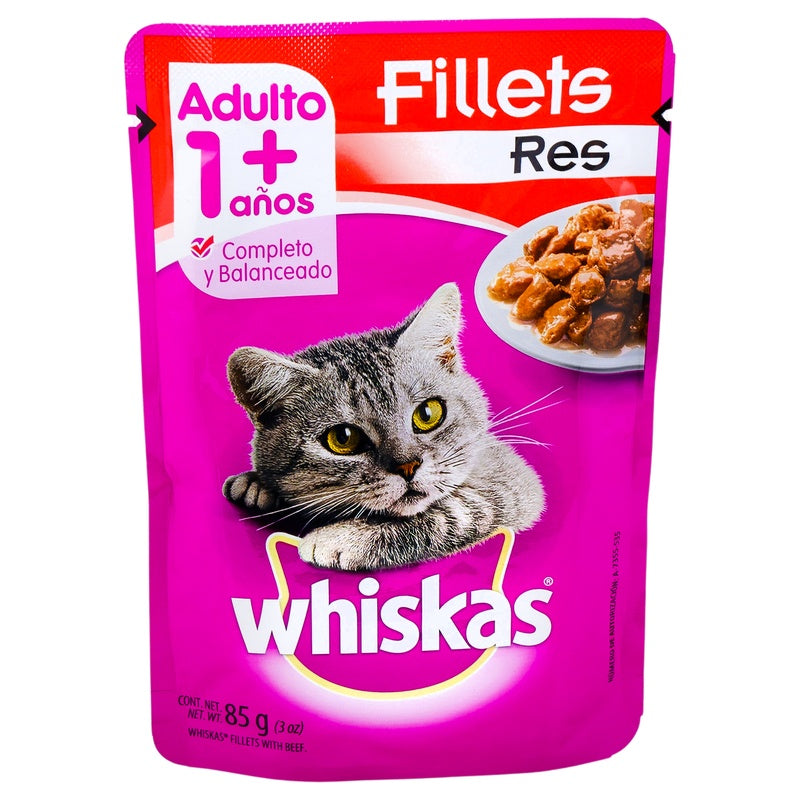 Whiskas Adulto Pouch Res 24/85 G 706460000689  perfil 2