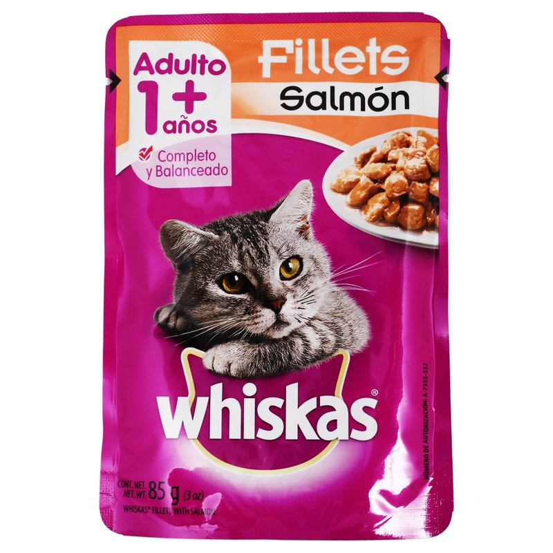 Whiskas Adulto Pouch Salmon 85 G 706460000641  perfil 2