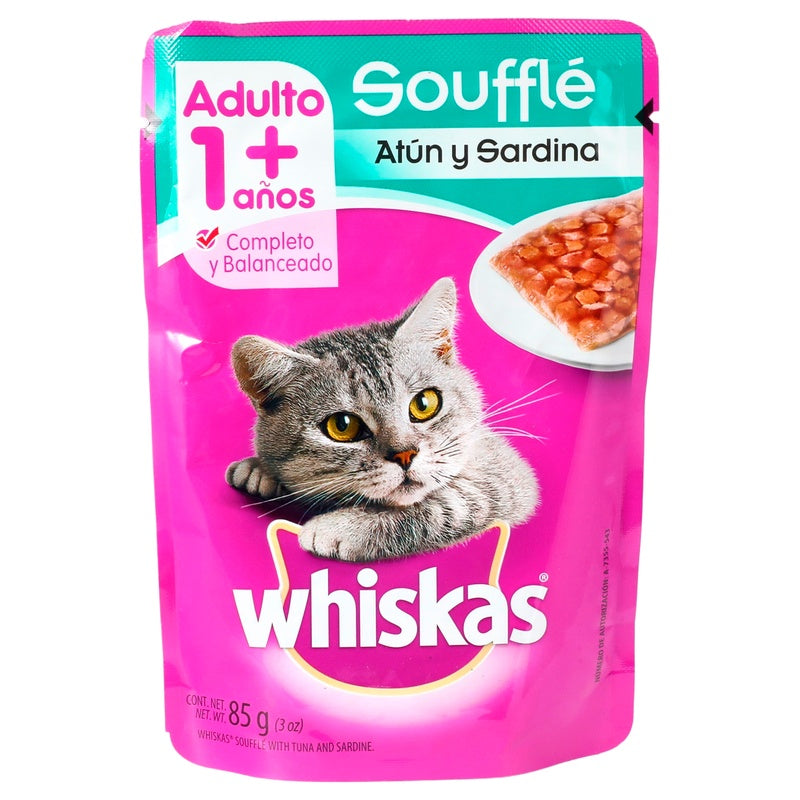 Whiskas Pillow Pouch Souffle Atun & Sardina 85 G 7506174504373  perfil 7