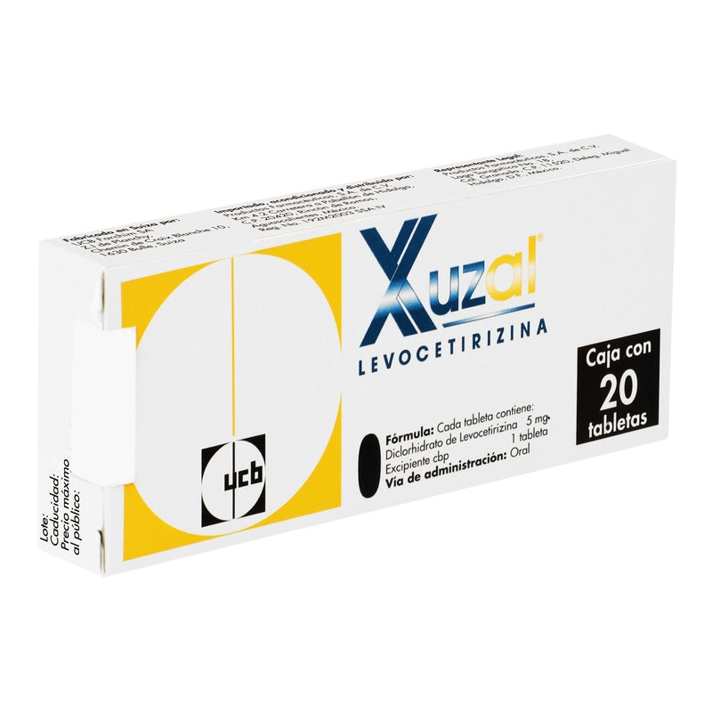 Xuzal 5 Mg Con 20 Tabletas 7501088507632  perfil 5