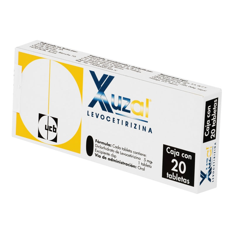 Xuzal 5 Mg Con 20 Tabletas 7501088507632  perfil 6