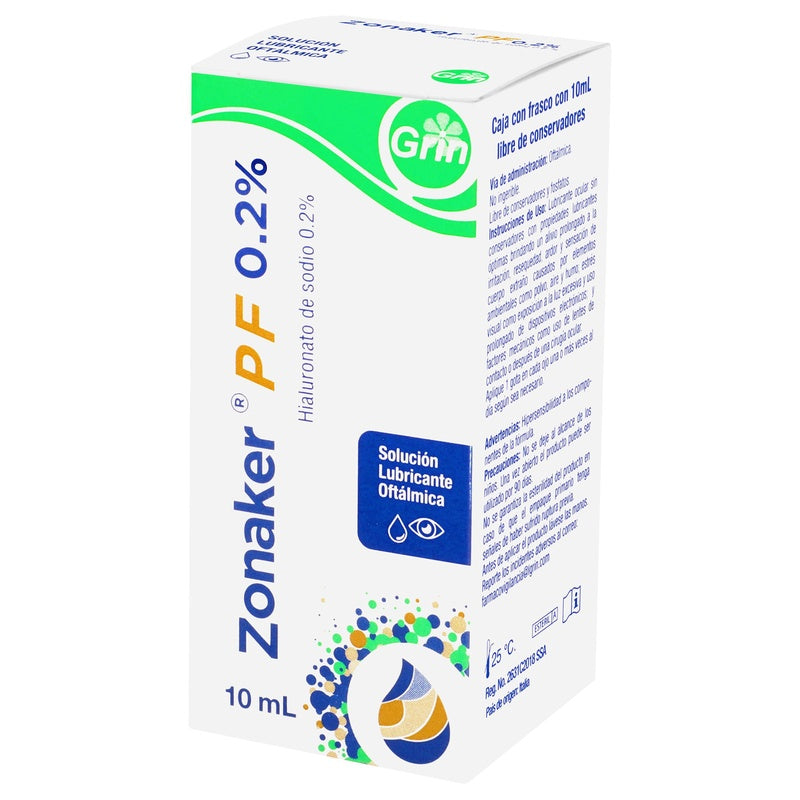 Zonaker Pf 0.2% Solucion 10 Mililitros 08400009654  perfil 2