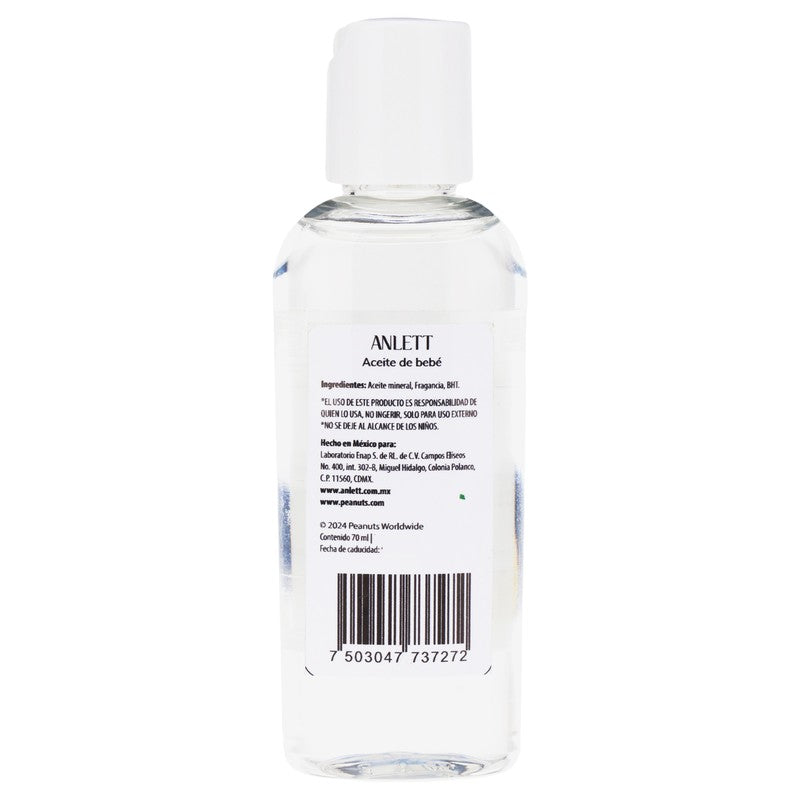 Aceite Peanuts Bebe 70 Ml 7503047737272 7
