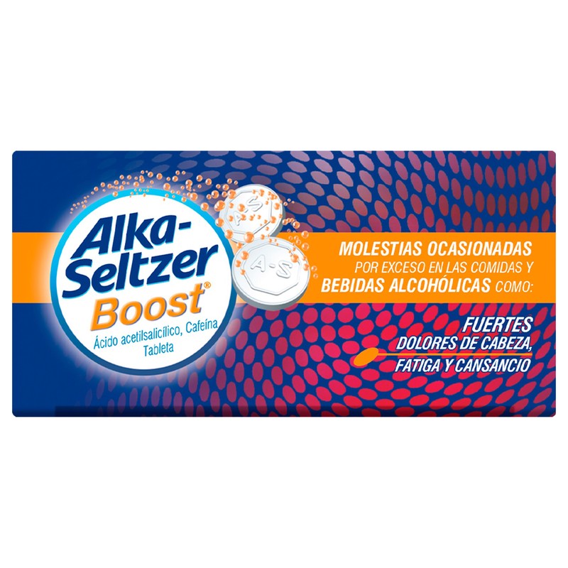 Alka-Seltzer Boost Con 50 Tabletas Efervescentes