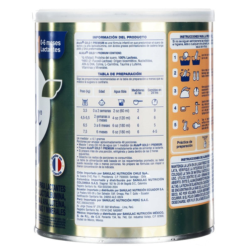 Alula Gold 1 Premium 0-6 Meses 400 G 7503051169045 5