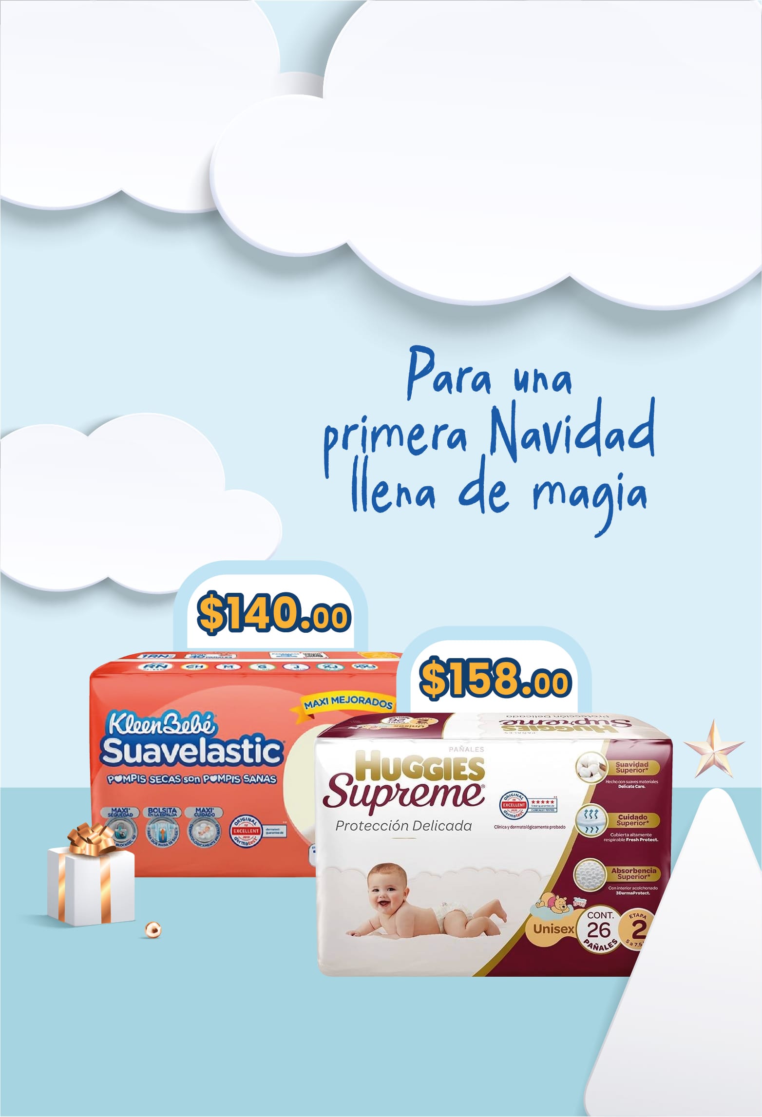 para una primera navidad llena de magia