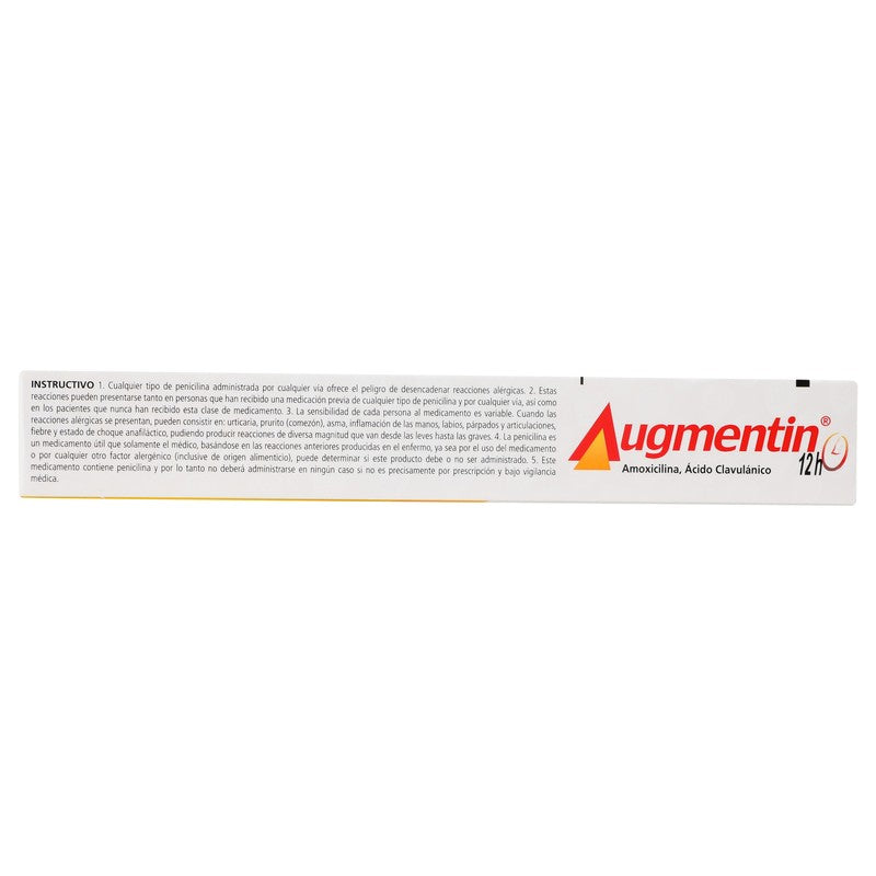 Augmentin 875125 Mg 12 H Tabletas 7501043100694 5