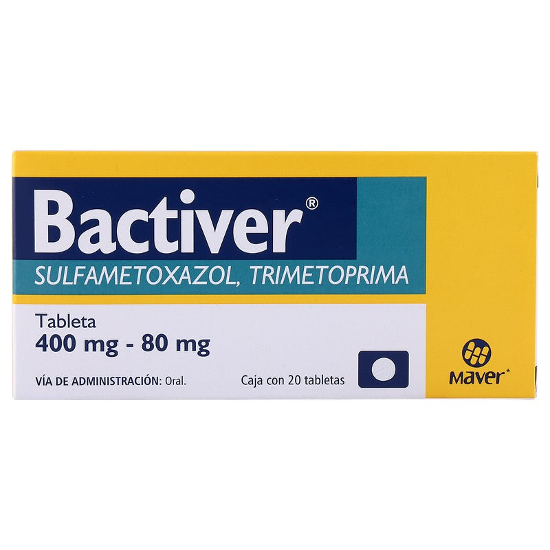 Bactiver 80/400 Mg Con 20 Tabletas