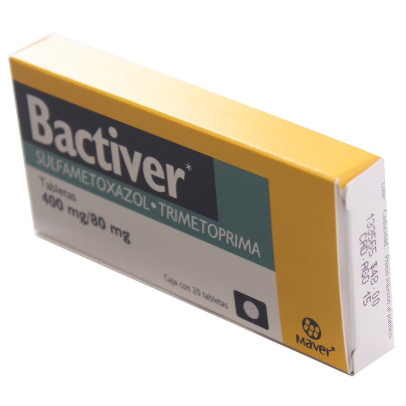 Bactiver 80/400 Mg Con 20 Tabletas