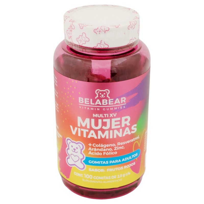 Belabear Women Vitaminas Colageno ,Resveratrol Con 100 Gomitas 7503023641449 3