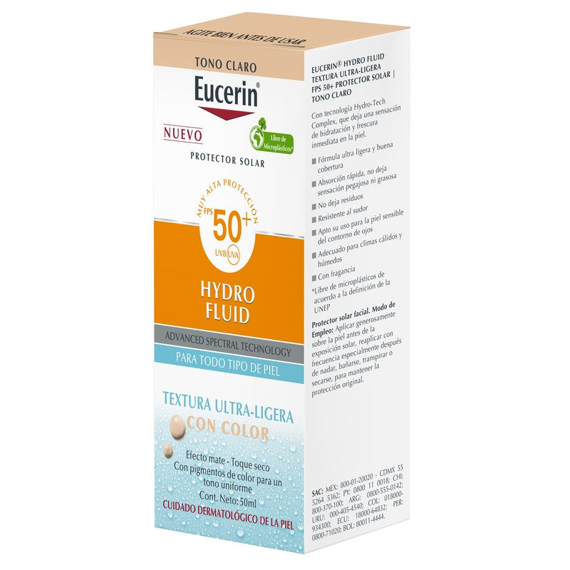 Bloqueador Eucerin Fps 50 Hydrofluido Claro 50 Ml 4006000127026 6