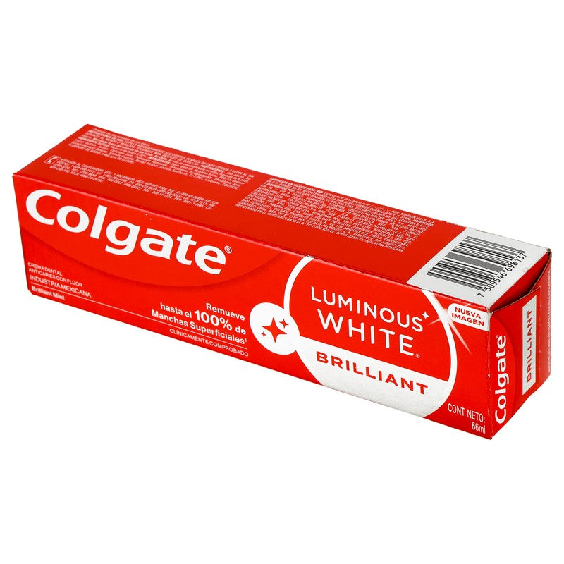 Crema Dental Colgate Luminous White Brilliant 66 Ml 7509546698137 4