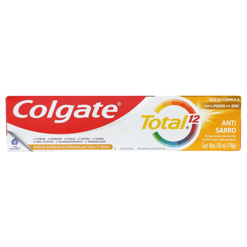 Crema Dental Colgate Total Antisarro 150 Ml 7509546653518 12