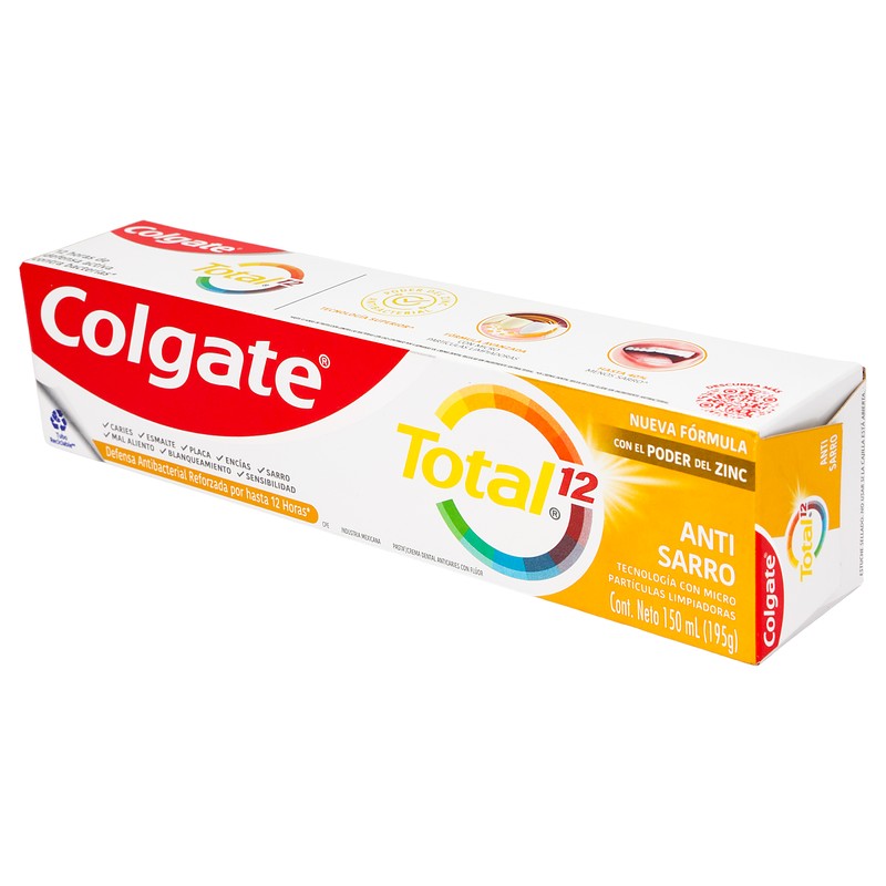 Crema Dental Colgate Total Antisarro 150 Ml 7509546653518 7