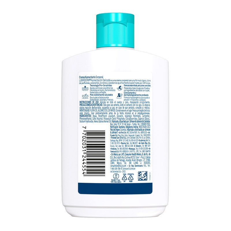 Crema Lubriderm Humectacion Delicada 400 Ml 7702031244554 5