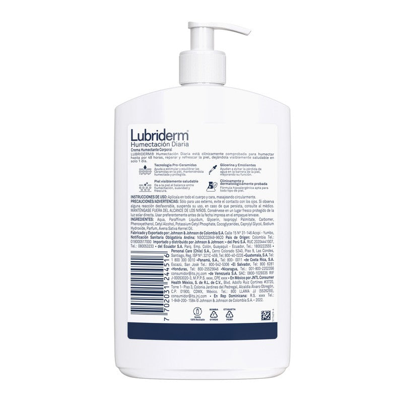 Crema Lubriderm Humectacion Diaria Familiar 750 Ml 7702031244516 5
