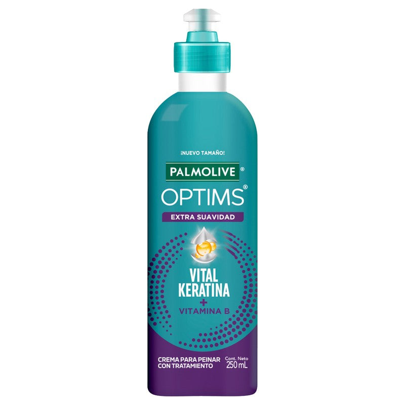 Crema Palmolive Optims Para Peinar Keratina 250 Ml 7509546695587