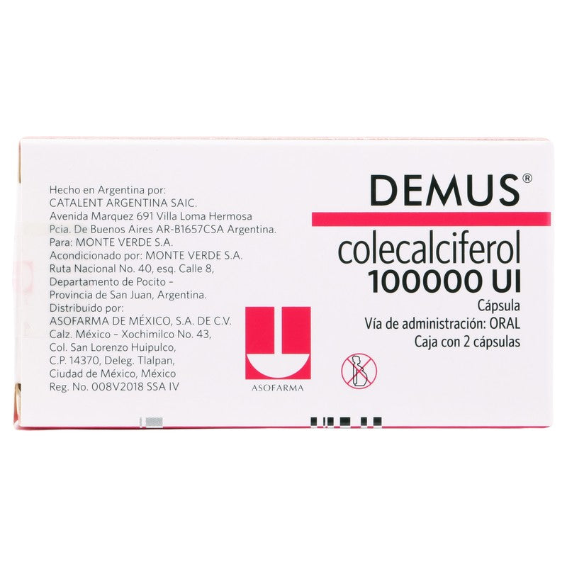 Demus 100000 Ui Con 2 Capsulas 7730979098007 7