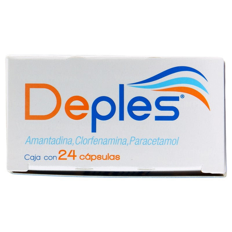 Deples Amantadina,Clorfenamina,Paracetamos Con 24 Capsulas 7501300450265 8