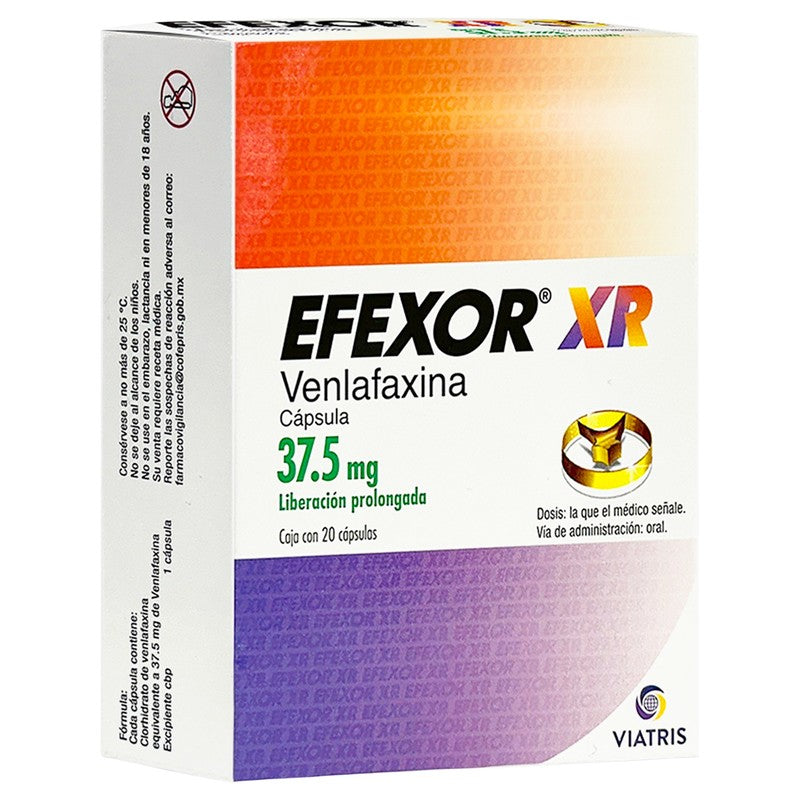 Efexor-Xr 37.5 Mg Con 20 Capsulas Liberacion Prolongada 840149675512 2