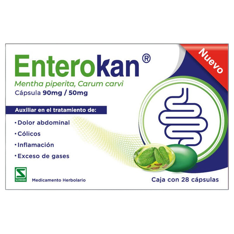 Enterokan 9050 Mg Con 28 Capsulas 7501168890319