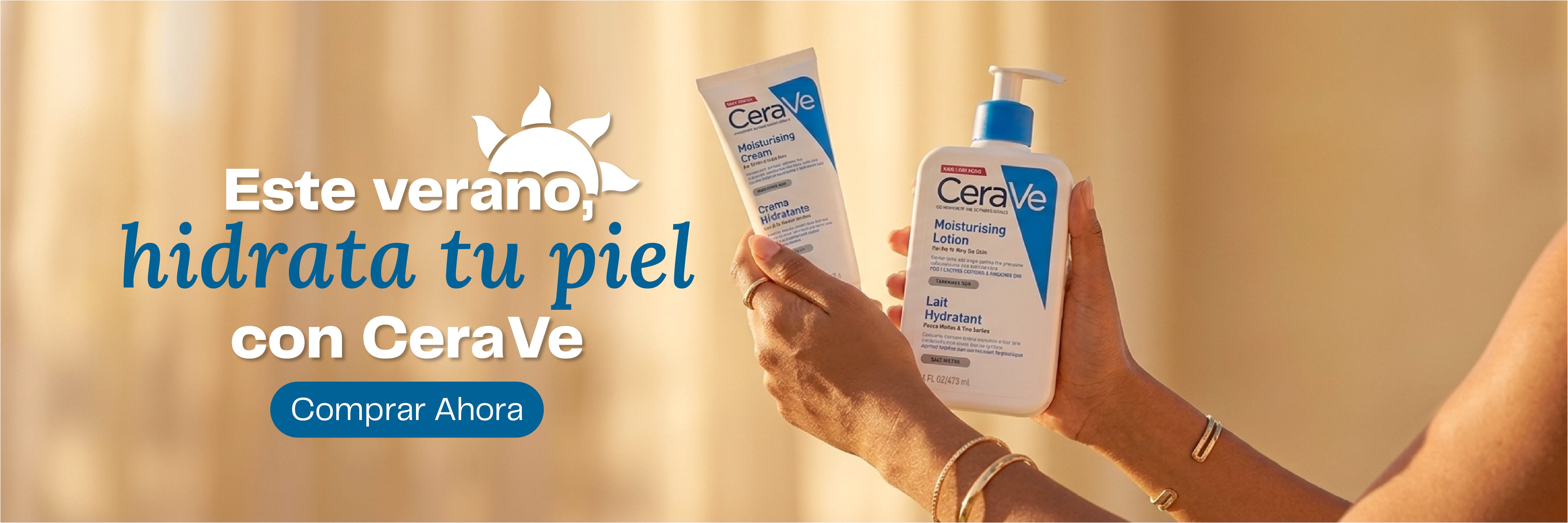 Este verano hidrata tu piel con cerave 