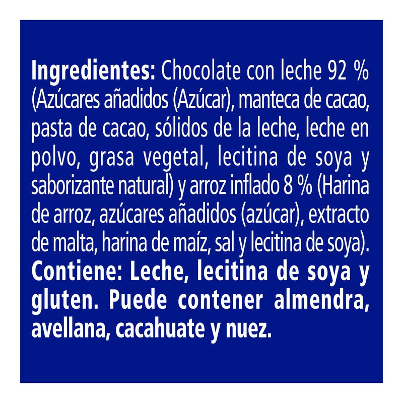 Exhibidor Chocolate Crunch 40 G Con 6 Piezas 7501058632272 7