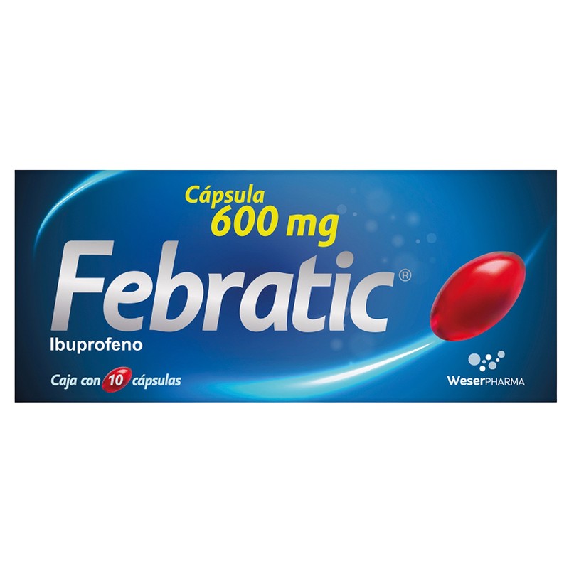 Febratic 600 Mg Con 10 Capsulas 7501300450616