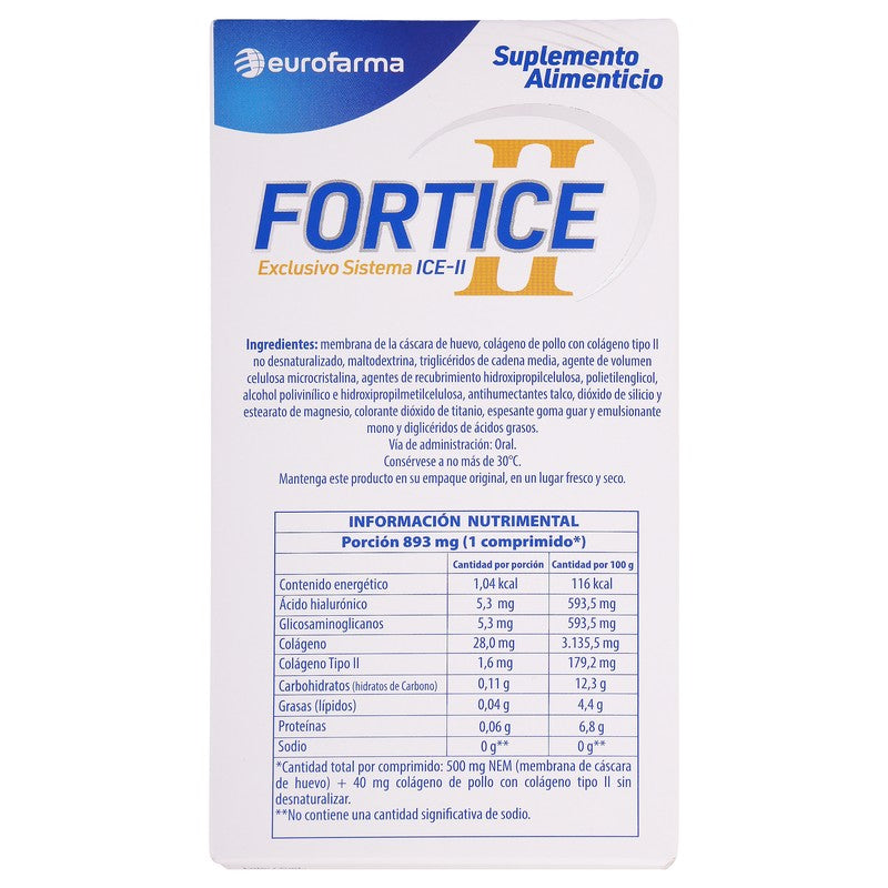 Fortice Ii Suplemento Alimenticio Con 30 Comprimidos 7891317036959 7
