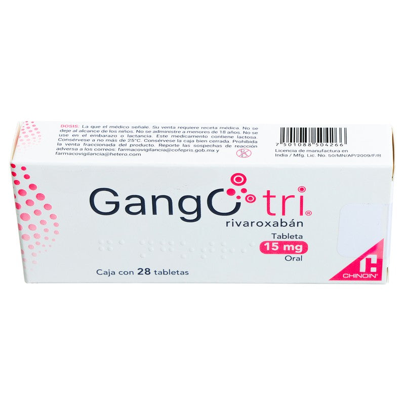 Gangotri 15 Mg Con 28 Tabletas 7501088504266 3