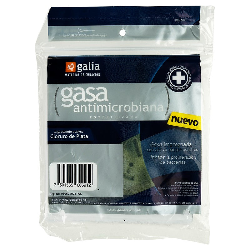 Gasa Galia Esteril Antimicrobiana Con 10 Sobres 10 X 10 7501565605912 3