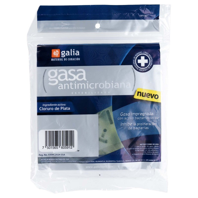 Gasa Galia Esteril Antimicrobiana Con 10 Sobres 10 X 10 7501565605912 4