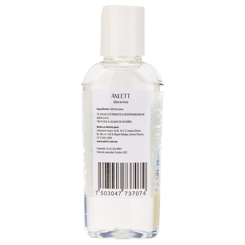 Glicerina Anlett 70 Ml 7503047737074 7