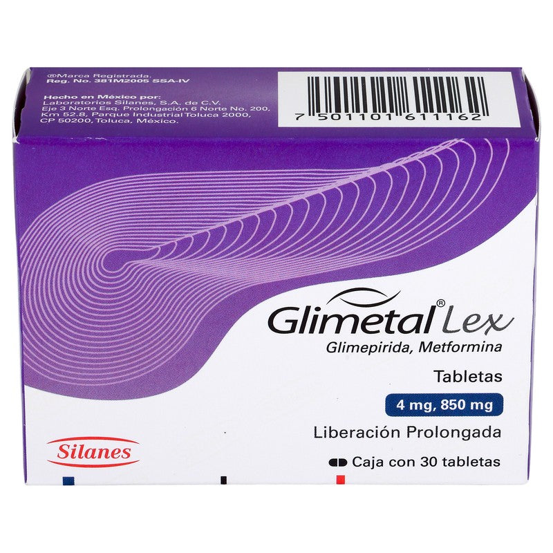 Glimetal-Lex 8504 Mg Con 30 Tabletas 7501101611162 3