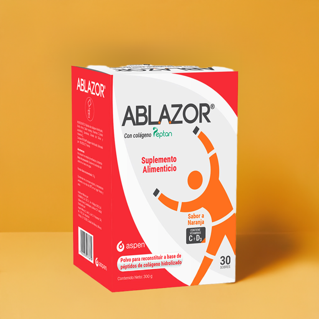 Ablazor Suplemento Alimenticio Naranja Con 30 Soluble 10 G