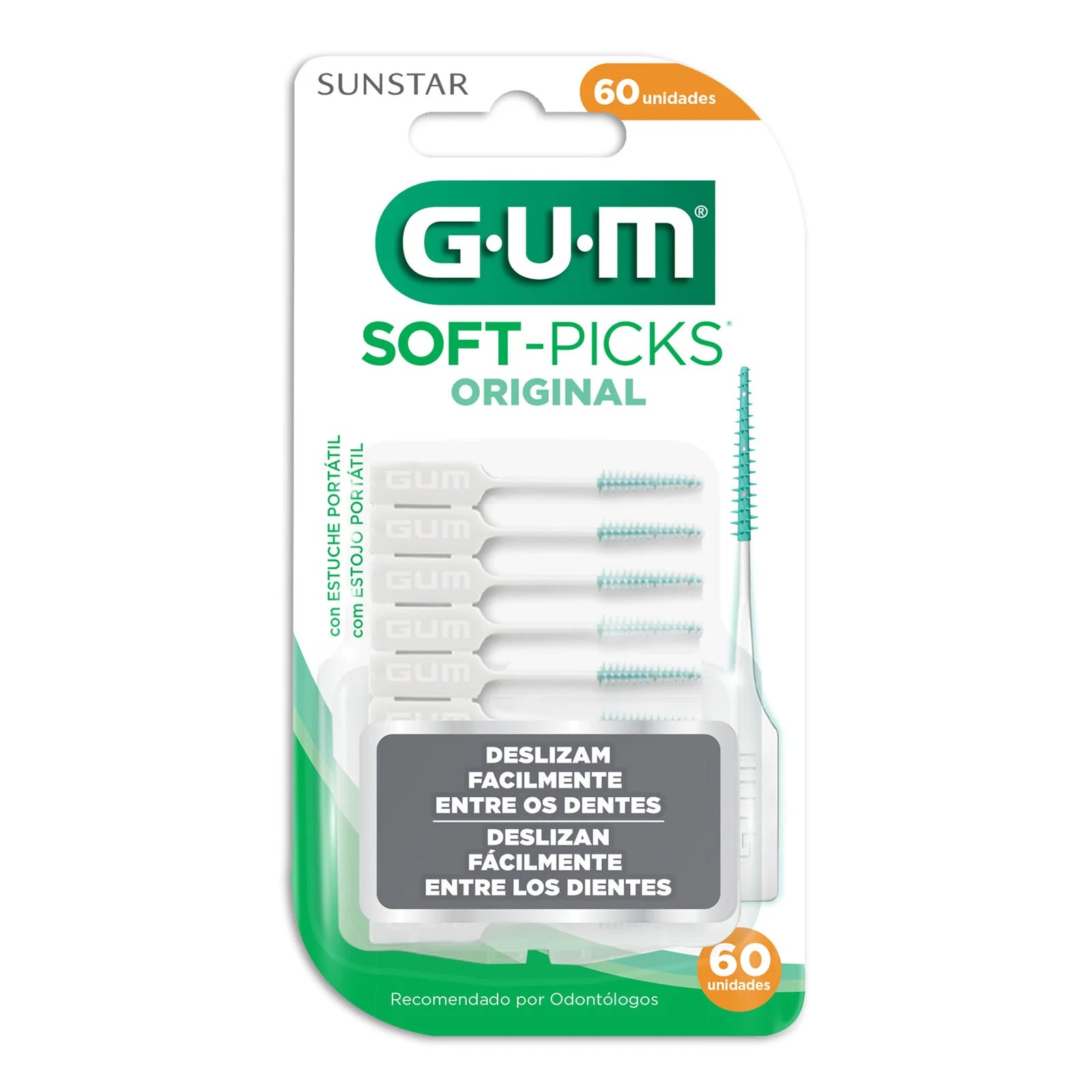 Palillos Gum Soft-Picks Original Con 60 Piezas