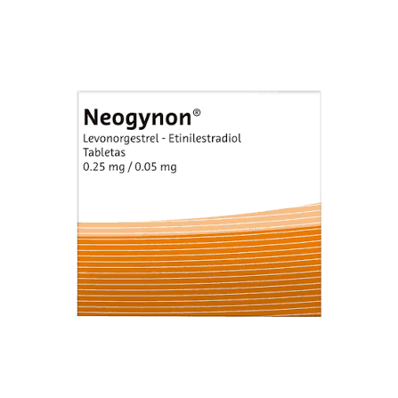 Neogynon 0.25/0.05 Mg Con 21 Tabletas