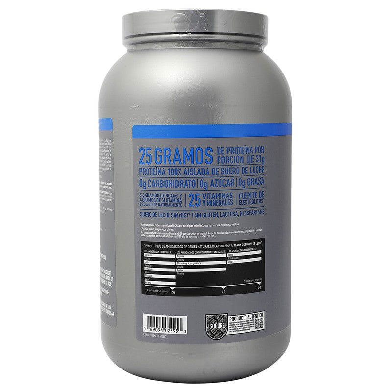 Isopure Proteina Zero Carbohidratos Vainilla 1.36 Kg 089094025953 8